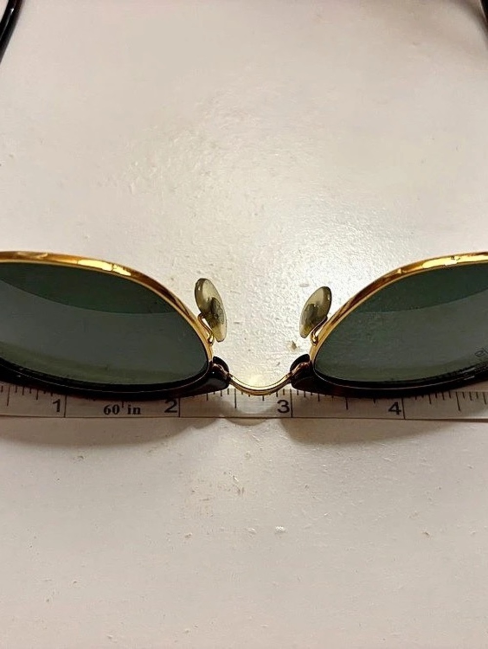 Ray-Ban Clubmaster Classic Clubmaster Sunglasses in Brown & Green Like New - Picture 3 of 15